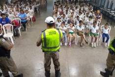 Educação no Trânsito – Palestras e teatro em mais uma ação do Maio Amarelo